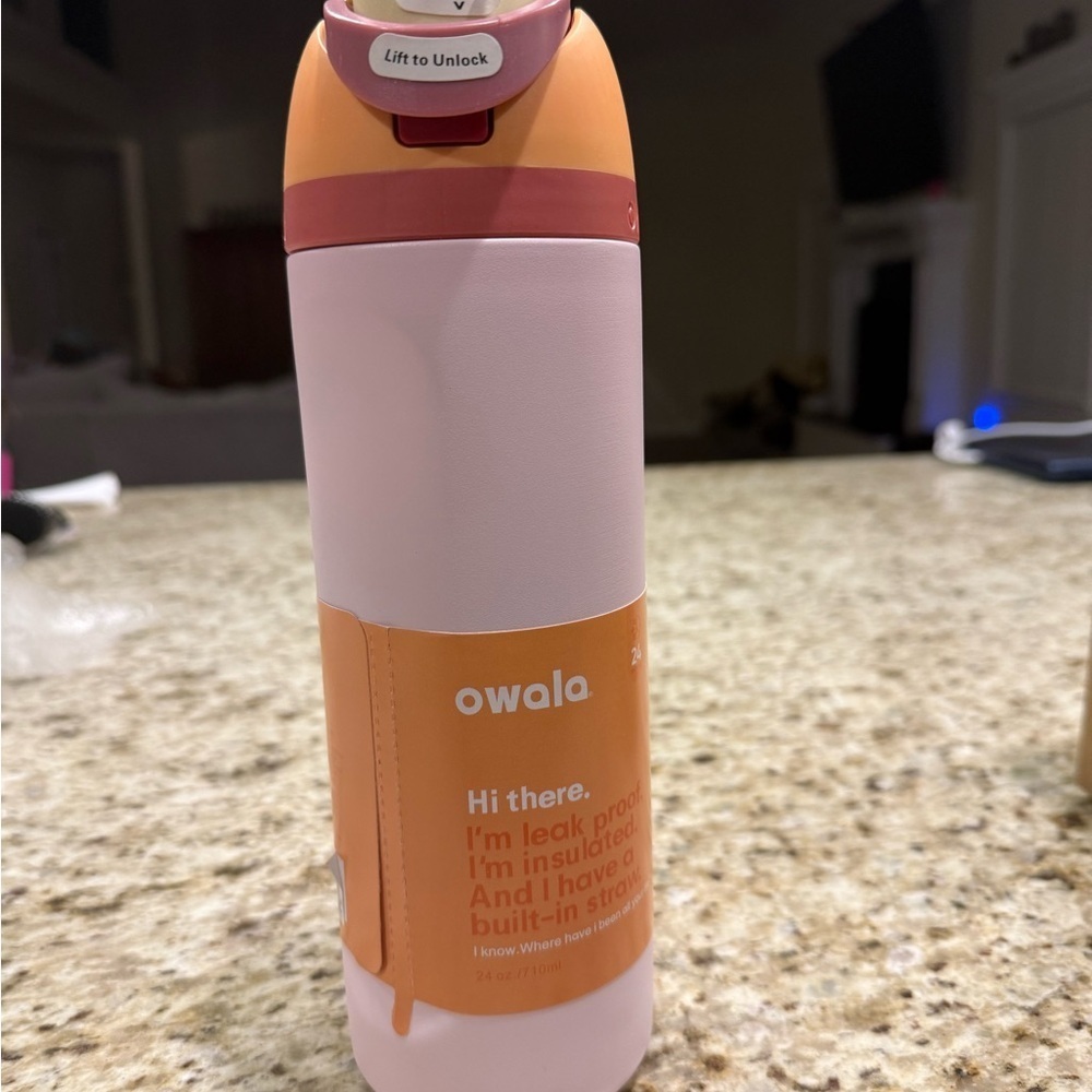 Owala Pink and Orange Tumbler 24oz